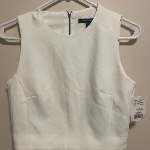 French Connection Ivory Sleeveless Blouse